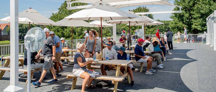 ATLANTA, GA - AUGUST 30 - SEPTEMBER 05: at the TOUR Championship at East Lake Golf Club in Atlanta, Georgia. Peachtree Porch. (Photo by Kate Awtrey/PGA TOUR)